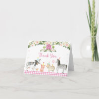 Rustic Pink Farm Floral Birthday