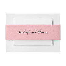 Rustic Pink Faux Kraft Cardboard Belly Band