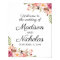 Rustic Pink Floral Wedding Welcome Sign Poster
