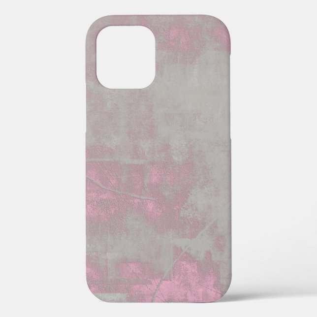 Rustic Pink Grey Mallow Abstract Art Nr42 Case-Mate iPhone Case (Back)
