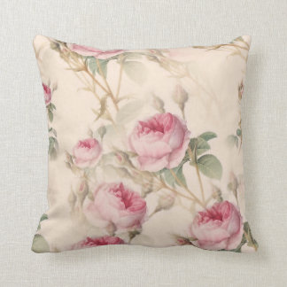 Rustic Pink Roses Cushion