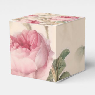Rustic Pink Roses Favour Box