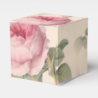 Rustic Pink Roses Favour Box