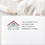 Rustic  Pip Berry Wreath  Christmas Return Address Label<br><div class="desc">Festive Pip Berry Wreath Christmas Return Address Label with Monogram - coordinates with Rustic Festive Barn Christmas Party Invitation and Invitation Postcard and is part of a collection. 

icingonthecakezazzle@icloud.com
Follow us on Facebook for new product announcements,  sales,  promos,  giveaways and more!
https://www.facebook.com/theicingon</div>