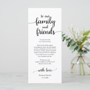 Rustic Place Setting Dinner Party Thank You Card