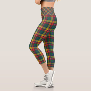 Rustic Plaid Buchanan Tartan Capri Leggings