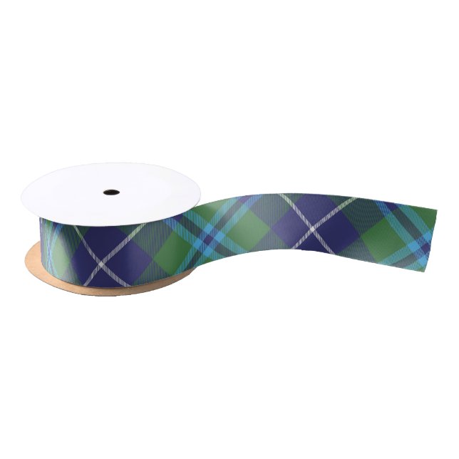 Rustic Plaid Clan Douglas Tartan Satin Ribbon (Spool)