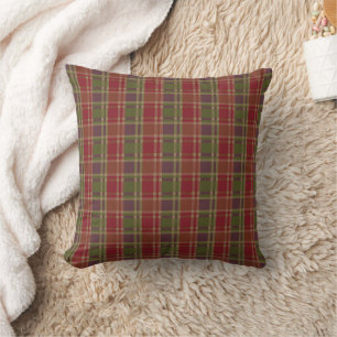 "Rustic Plaid Elegance" Pattern Cushion