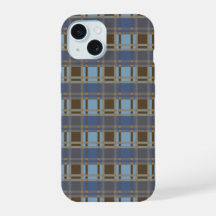 "Rustic Plaid Elegance" Pattern iPhone 15 Case