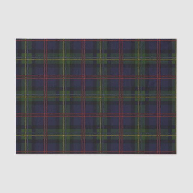 Rustic Plaid Elegant Classic Holiday Tartan Tissue Paper (Front)