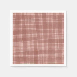 Rustic Plaid Fall Birthday Napkins