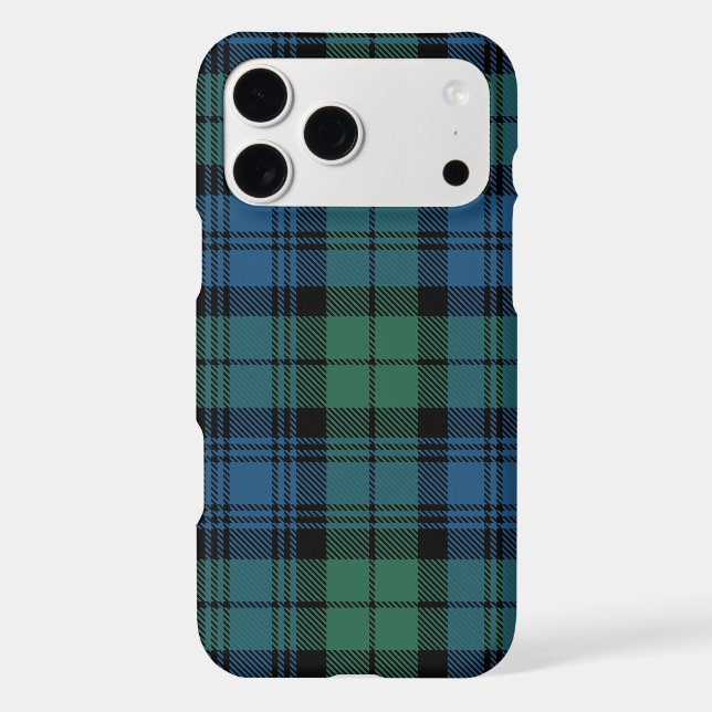 Rustic Plaid Green Campbell Tartan Elegant (Back)