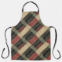 Rustic Plaid Kitchen Apron