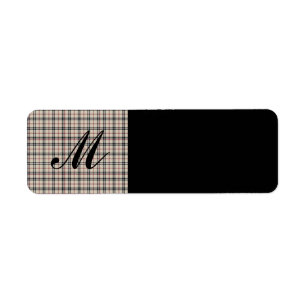 Rustic Plaid Return Address Label