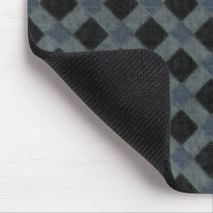 Rustic plaid with a grey tone and velvety fabric mouse pad