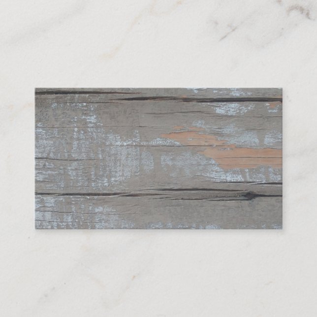 rustic planks business card (Front)