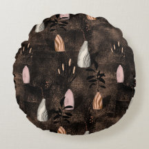 Rustic plants pillow in fall colour harmonies