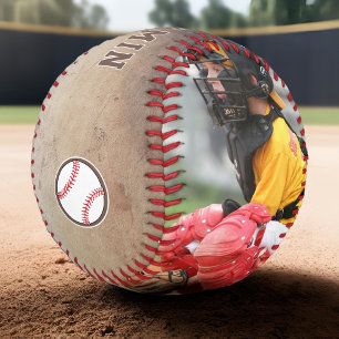 Rustic Player Team Name Number Photo Baseball