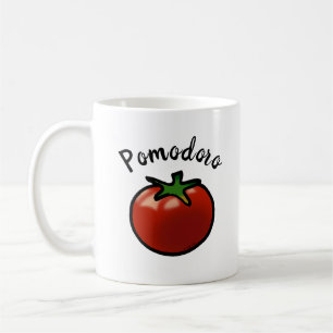 Rustic Pomodoro Italian Tomato Graphic Coffee Mug