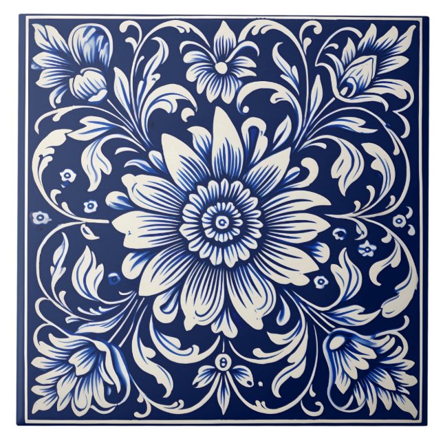 Rustic Portuguese Mediterranean Style Tile (Front)