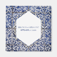 Rustic Portuguese Tiles Wedding Favour