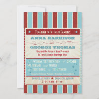 Rustic Poster: Red, White & Blue Custom Wedding