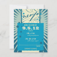 Rustic Poster: Sandy Beach Wedding RSVP