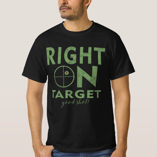 Rustic Precision Rifle Target Shooting T-Shirt (Front)