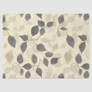 Rustic Pressed Leaves Pattern – Autumn Botanical 7 Tissue Paper