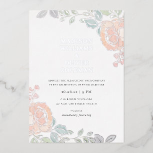 Rustic + Pretty Watercolor Floral Wedding REAL