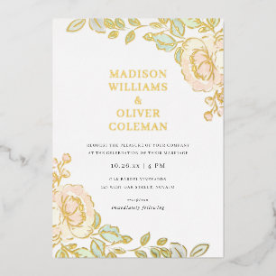 Rustic + Pretty Watercolor Floral Wedding REAL  Fo