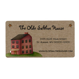 Rustic Primitive Country Saltbox House Shipping