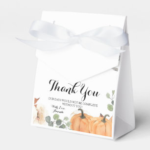Rustic Pumpkin Boho Floral Fall in love Favour Box