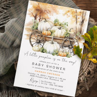 Rustic Pumpkin | Cute Neutral Fall Baby Shower