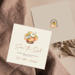 Rustic Pumpkins Fall Harvest Wedding Save The Date<br><div class="desc">Rustic Pumpkins Fall Harvest Wedding Save The Date Card - Announce your autumn wedding in style with this rustic save the date featuring hand-painted pumpkins and soft harvest florals. A warm and inviting design for couples celebrating in barn,  country,  or fall-themed venues.</div>