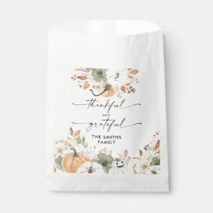 Rustic Pumpkins Thanksgiving Dinner Favour Bags