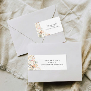 Rustic Pumpkins Thanksgiving Return Address Label