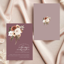 Rustic Purple and Peach Floral Wedding