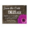 Rustic Purple Daisy Wood Save The Date Postcards