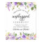 Rustic Purple Floral Unplugged Wedding Sign