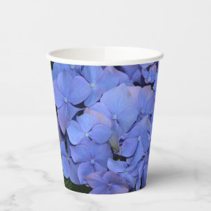 Rustic Purple Hydrangea macrophylla Paper Cups