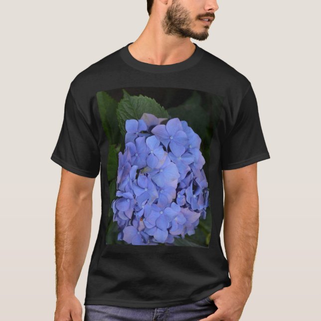 Rustic Purple Hydrangea macrophylla   T-Shirt (Front)