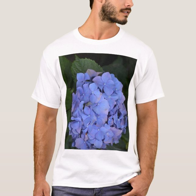 Rustic Purple Hydrangea macrophylla   T-Shirt (Front)