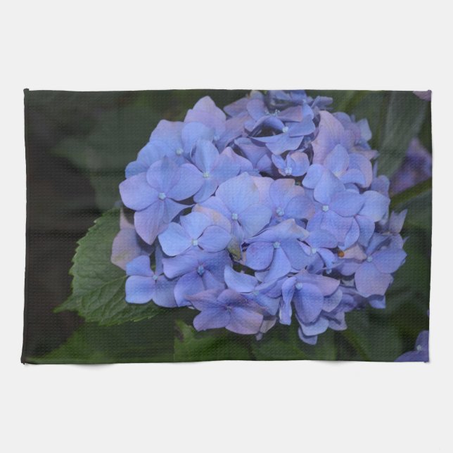 Rustic Purple Hydrangea macrophylla   Tea Towel (Horizontal)