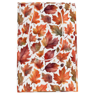 Rustic Radiance Pattern Design Medium Gift Bag