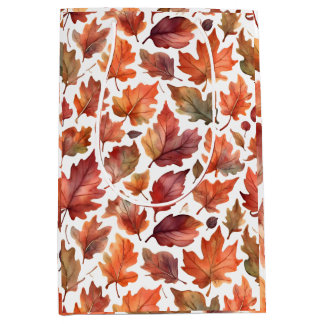 Rustic Radiance Pattern Design Medium Gift Bag
