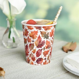 Rustic Radiance Pattern Design Paper Cups