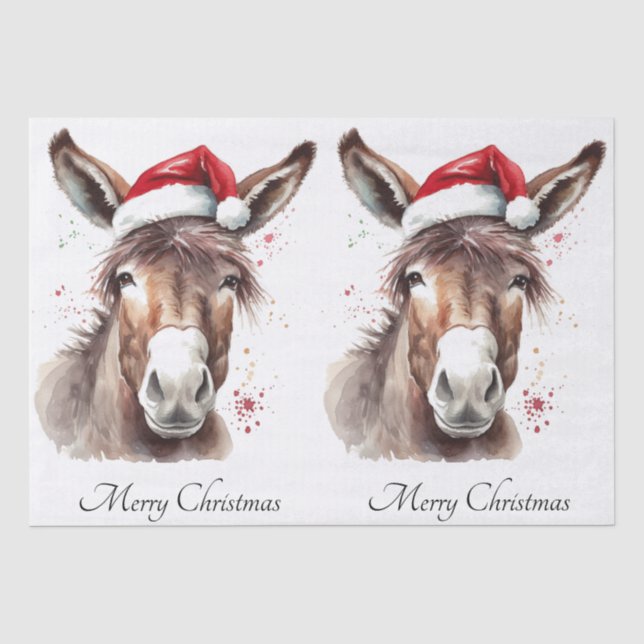 Rustic Ranch Christmas Packaging Style Tissue Paper (Front)