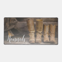 Rustic Ranch Cowboy Boots for Two Monogram