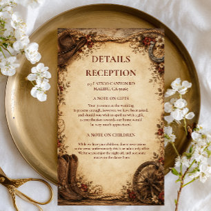Rustic Ranch Heritage Enclosure Card